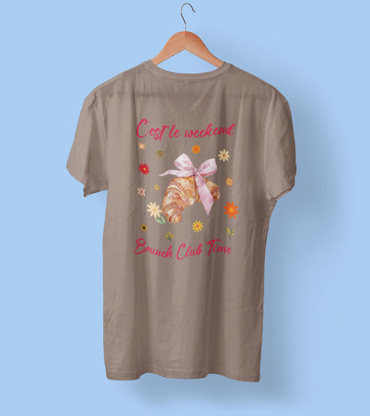Brunch Club T-shirt, Weekend Style Tee, Breakfast Apparel, Bakery Lover Shirt, Foodie Shirt, Aesthetic Shirt, Trendy Tee, Comfort Colors Tee