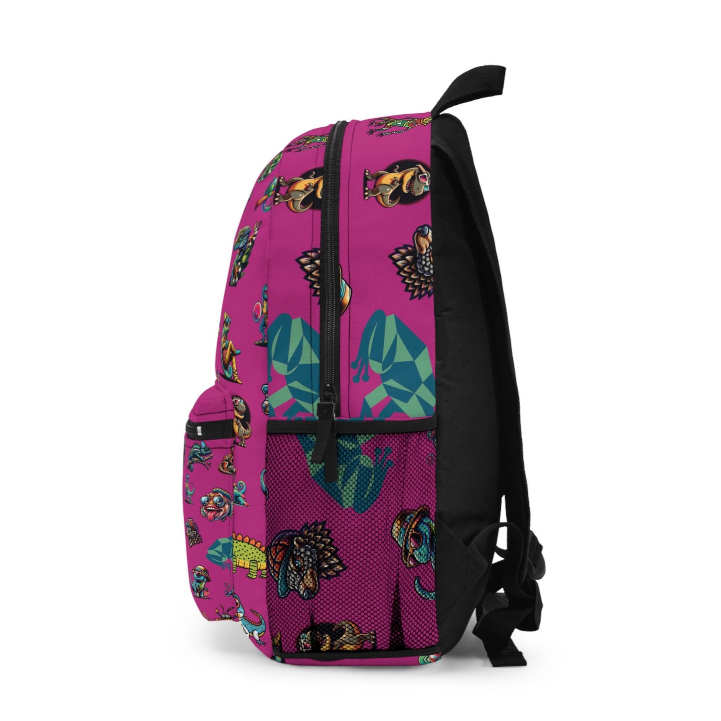 Animal Print Kids Backpack, Personalized School Bag for Elementary & Middle School Kids, Custom Name Bag for Gamer Enthusiast Back-to-School