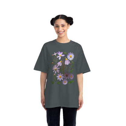 Boho Wildflowers Short-Sleeve T-Shirt, Spring Fashion, Casual Wear, Feminine Tee, Women's Floral Graphic Tee, Comfort Colors Tshirt