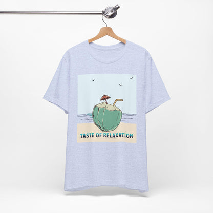 Taste of Relaxation Beach Tee, Summer Shirt, Vacation Apparel, Gift for Him/Her, Relaxing Casual Wear