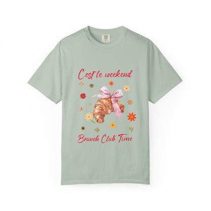 Brunch Club T-shirt, Weekend Style Tee, Breakfast Apparel, Bakery Lover Shirt, Foodie Shirt, Aesthetic Shirt, Trendy Tee, Comfort Colors Tee