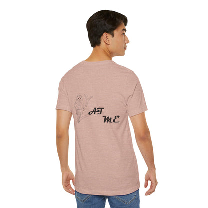 Boho Owl Graphic Tee, Relaxed Fit Shirt, Nature Lover Gift, Casual Wear, Eco-friendly Apparel