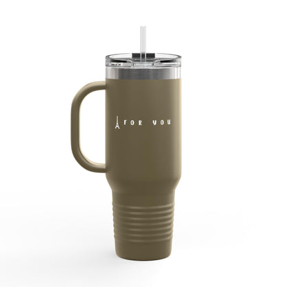 Insulated Travel Tumbler with Straw - Perfect for Coffee Lovers, Hot Beverages, Road Trips, Office Use, & Travel, Summer Day Tumbler