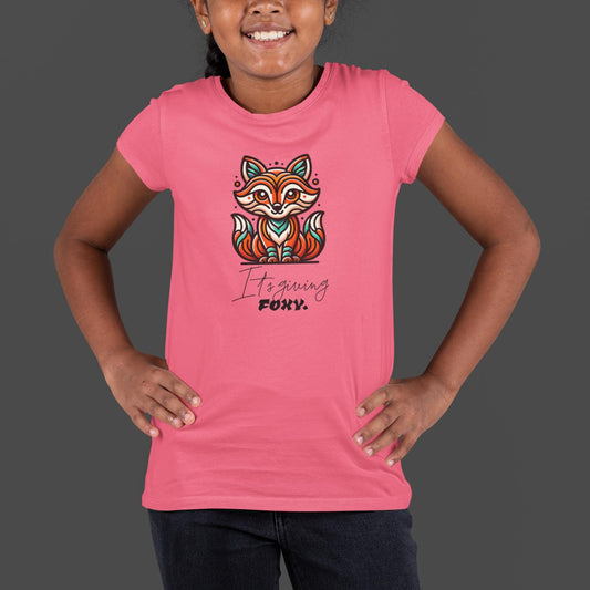 Colorful Foxy Kids Tee, Fun Graphic T-Shirt, Cute Animal Tee, Gifts for Young Ones, Fox Lover Shirt, Nature Lovers Shirt, Fun Animals Tee