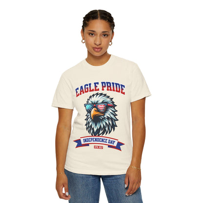 American Eagle 4th of July T-Shirt, Men and Women Garment-Dyed July 4th Tee, Summer BBQ, Independence Day, Red White Blue, Comfort Colors.