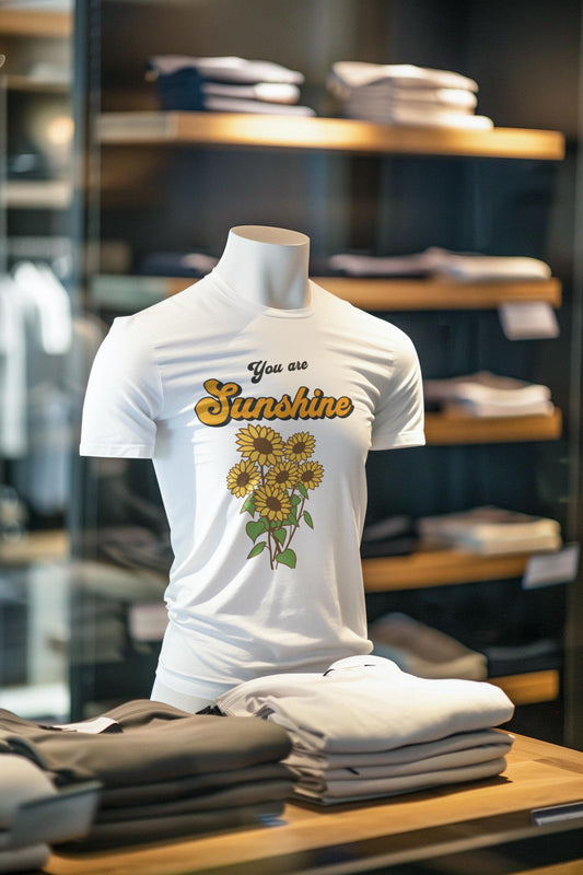 Sunflower Graphic Boho Tee | You Are Sunshine T-Shirt, Gift for Him & Her, Botanical Shirt, Nature Lover Apparel, Summer Comfort Color Shirt