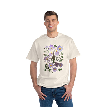 Boho Wildflowers Short-Sleeve T-Shirt, Spring Fashion, Casual Wear, Feminine Tee, Women's Floral Graphic Tee, Comfort Colors Tshirt