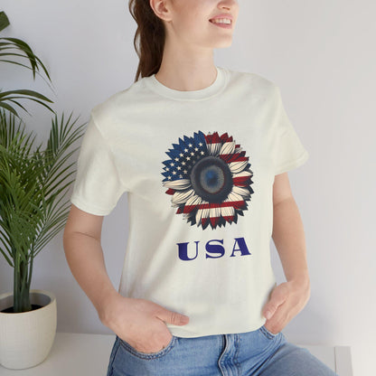 Patriotic USA Graphic Tee, Independence Day Shirt, Fourth of July Apparel, Gift for Veterans, Summer Casual Wear