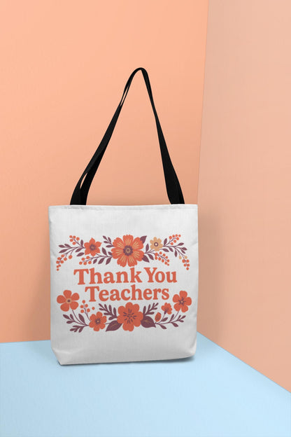 Thank You Teachers - Tote Bag - Perfect Gift for Educators, Back to School, Classroom Essentials, Teacher Appreciation, Eco-Friendly Bag