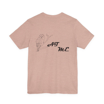 Boho Owl Graphic Tee, Relaxed Fit Shirt, Nature Lover Gift, Casual Wear, Eco-friendly Apparel