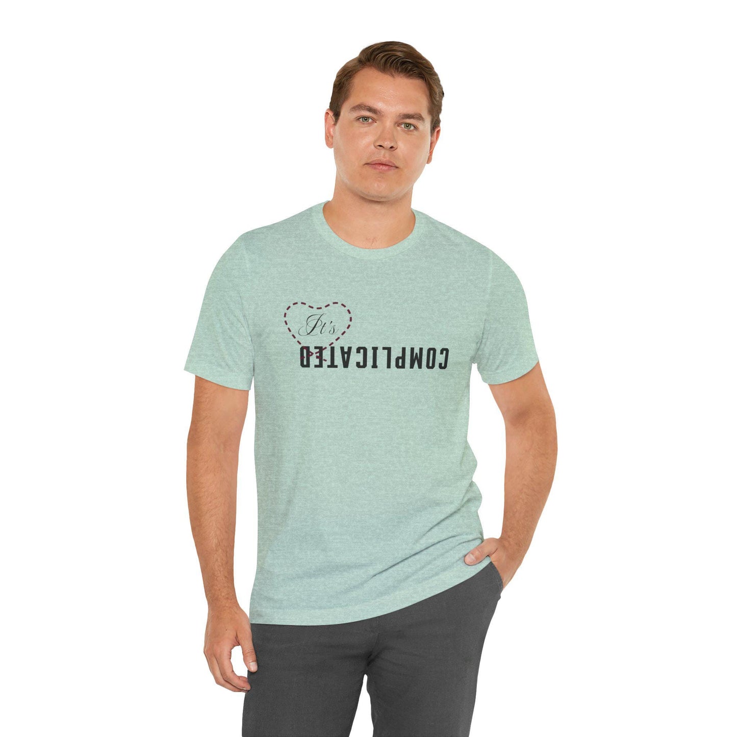 It's Complicated Unisex Jersey Short Sleeve Tee, Funny Relationship Humor Shirt, Gift for Friends, Casual Wear, Couples Gift, Trendy [...]