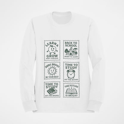 Youth Motivational Crewneck Sweatshirt, Back to School Gift, Study Motivation Apparel, Positive Quotes Sweatshirt, Comfortable Kids