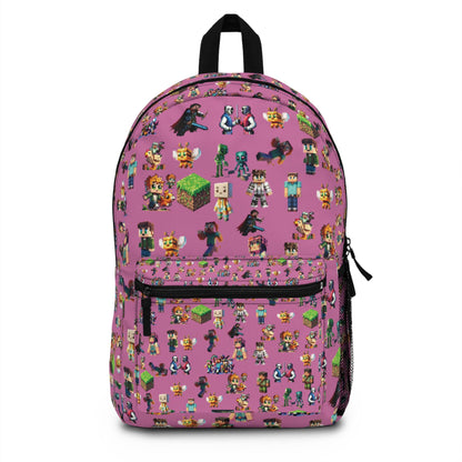 Game Characters Backpack for Kids, Gamer Bag, School Backpack, Gamer Wilderness Adventure Pack, Birthday Gift, Back to School Apparel