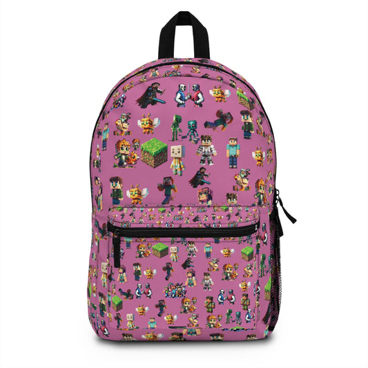 Game Characters Backpack for Kids, Gamer Bag, School Backpack, Gamer Wilderness Adventure Pack, Birthday Gift, Back to School Apparel