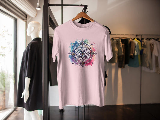 Neodiverse Astro Celestial Neo-Soul T-Shirt, Colorful Mandala Design, Boho Tee, Comfortable Casual Wear, Perfect for Festivals