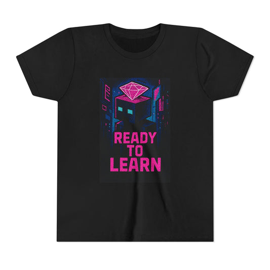 Youth Minecraft Inspired Tee - Ready to Learn, Gamer Shirt, Back To School Student Tee, First Day Of Back to School Shirts for Boys & Girls