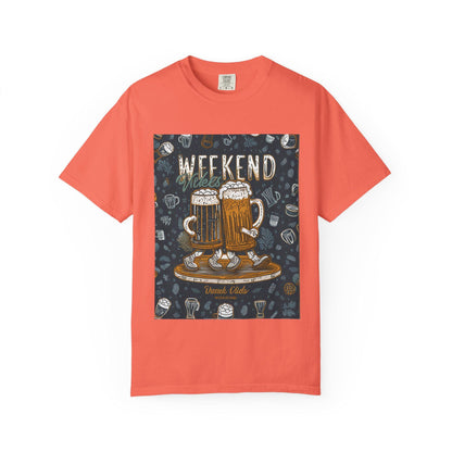 Weekend Beer Graphic T-shirt, Unisex Casual Tee, Brewery Gift, Beer Lover Apparel, Weekend Vibes Tee, Festive Clothing Outdoor Comfort Color