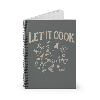 Science Lab Spiral Notebook, Chemistry Journal for Students Teachers STEM Gift Cute, Study Notes Planner Back to School Laboratory Scientist