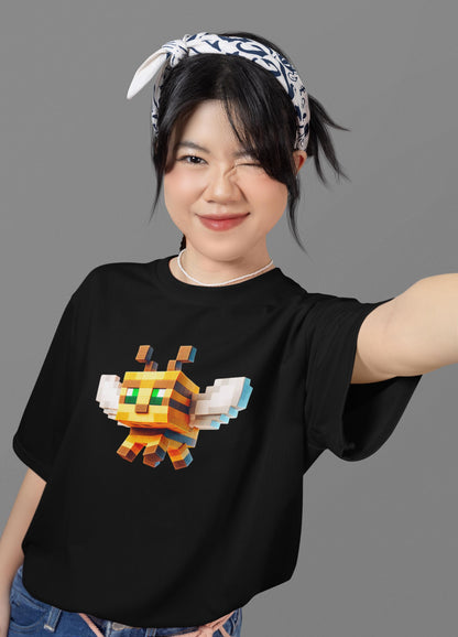 Minecraft Bee Inspired Kids Tee, Minecraft Bee Shirt, Fun Kids Tee, Gaming Apparel, Birthday Gift for Boys and Girls, Back to School Apparel