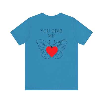 Butterfly Love Tee, Casual Shirt for Nature Lovers, Gift for Girlfriend, Romantic Gift, Summer Wear