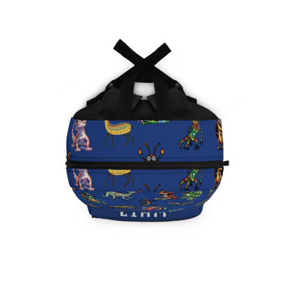 Animal Print Kids Backpack, Personalized School Bag for Elementary & Middle School Kids, Custom Name Bag for Gamer Enthusiast Back-to-School