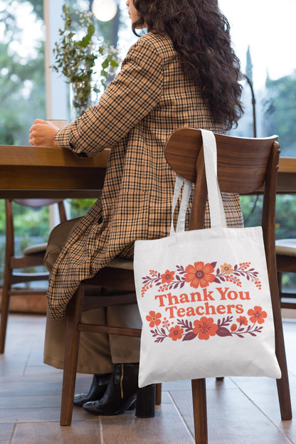 Thank You Teachers - Tote Bag - Perfect Gift for Educators, Back to School, Classroom Essentials, Teacher Appreciation, Eco-Friendly Bag