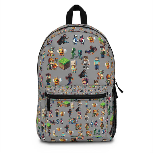 Game Characters Backpack for Kids, Gamer Bag, School Backpack, Gamer Wilderness Adventure Pack, Birthday Gift, Back to School Apparel