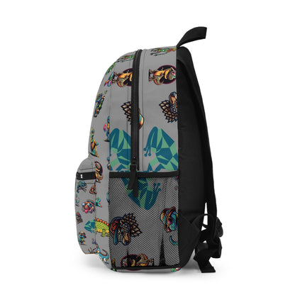 Animal Print Kids Backpack, Personalized School Bag for Elementary & Middle School Kids, Custom Name Bag for Gamer Enthusiast Back-to-School