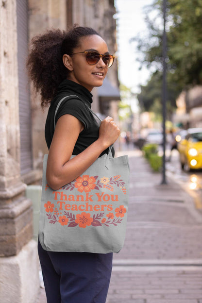 Thank You Teachers - Tote Bag - Perfect Gift for Educators, Back to School, Classroom Essentials, Teacher Appreciation, Eco-Friendly Bag