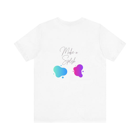 A stylish T-Shirt with a unique 'Make a slash' design, giving off a trendy and edgy vibe. Ideal for fashion-forward individuals.