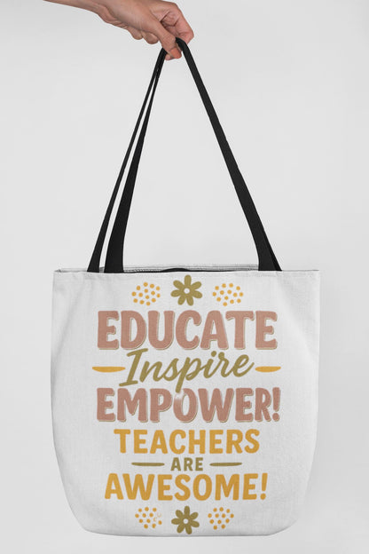 Teacher Are awesome Tote Bag - Perfect Gift for Educators, Back to School, Classroom Essentials, Teacher Appreciation, Eco-Friendly Bag