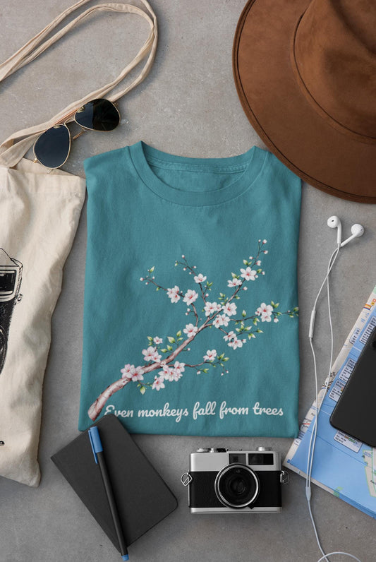 Cherry Blossoms Floral T-Shirt, Inspirational Quote Shirt, Gift for Nature Lovers, Casual Spring Tee, Motivational Apparel, Comfort Colors