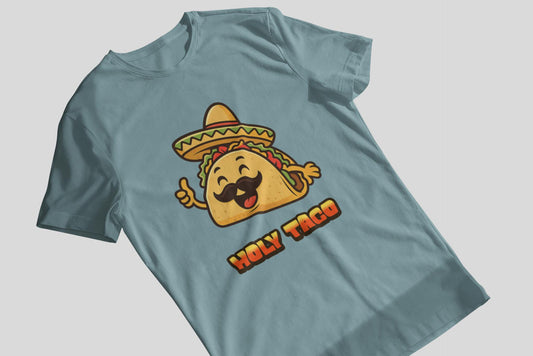 Fun Kids Taco T-Shirt - Holy Taco Design, Cute Kid's Shirt, Taco Lover Gift, Taco Tuesday Apparel, Kids Graphic Tee Back to School Apparel