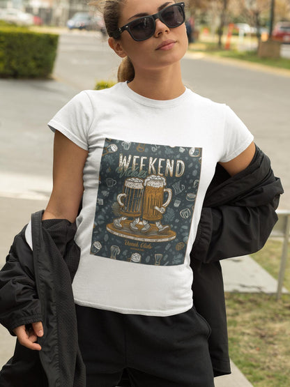 Weekend Beer Graphic T-shirt, Unisex Casual Tee, Brewery Gift, Beer Lover Apparel, Weekend Vibes Tee, Festive Clothing Outdoor Comfort Color