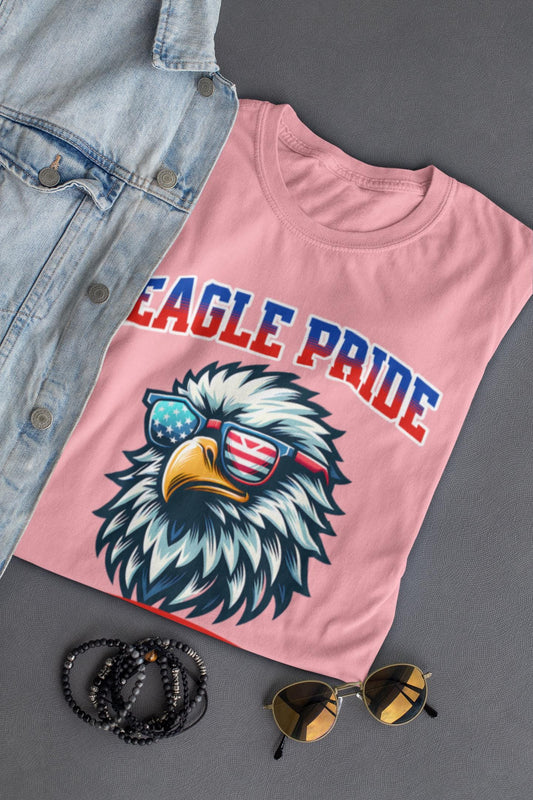 American Eagle 4th of July T-Shirt, Men and Women Garment-Dyed July 4th Tee, Summer BBQ, Independence Day, Red White Blue, Comfort Colors.