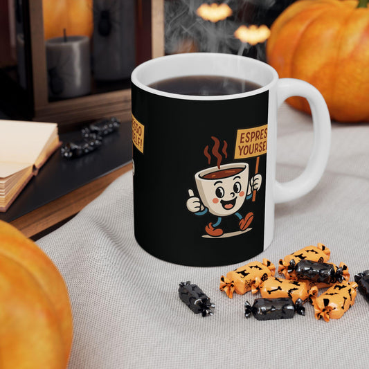 Espresso Yourself Coffee Mug, Cute Drinkware Gift for Coffee Lovers, Espresso Mug,  Ideal Back 2 School Gift for Teachers and Parents