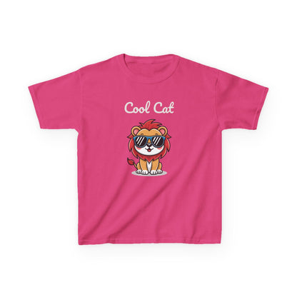 Cool Cat Kids Tee - Fun Animal Shirt, Gift for Children, Birthday Present, Cool Summer Wear, Cute Graphic Tee, Back to School Apparel