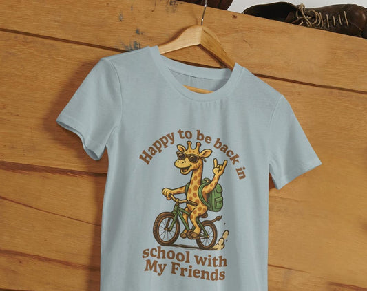 Back to School Giraffe Tee