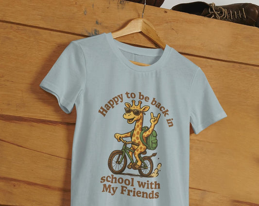 Back to School Giraffe Tee
